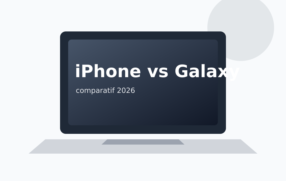 iPhone vs Galaxy product illustration